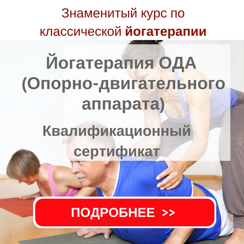 Йогатерапия ОДА курс преподавателей в Академии йоги и йогатерапии Прокуниных с надписью